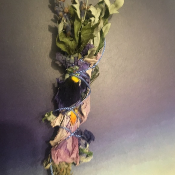 Handmade Spring botanical lavender violet sage smudge - two ways, one of each. - Picture 5 of 8
